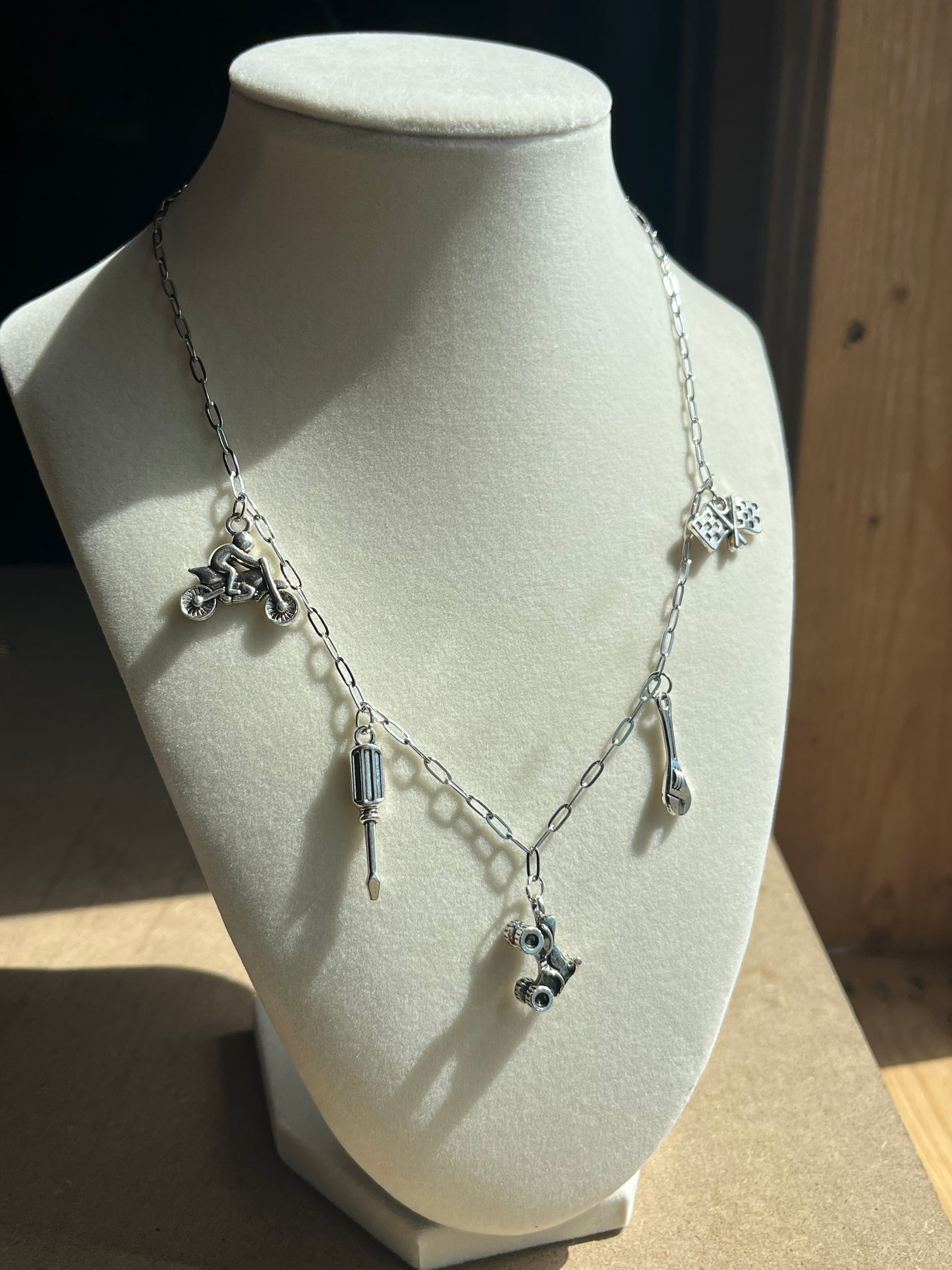 Motorsports Charm Necklace