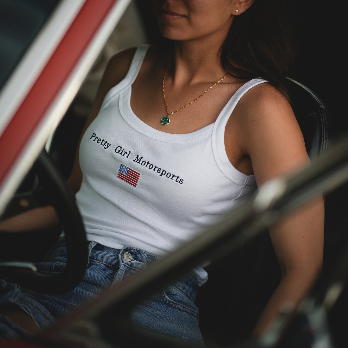 American Flag Crop Top