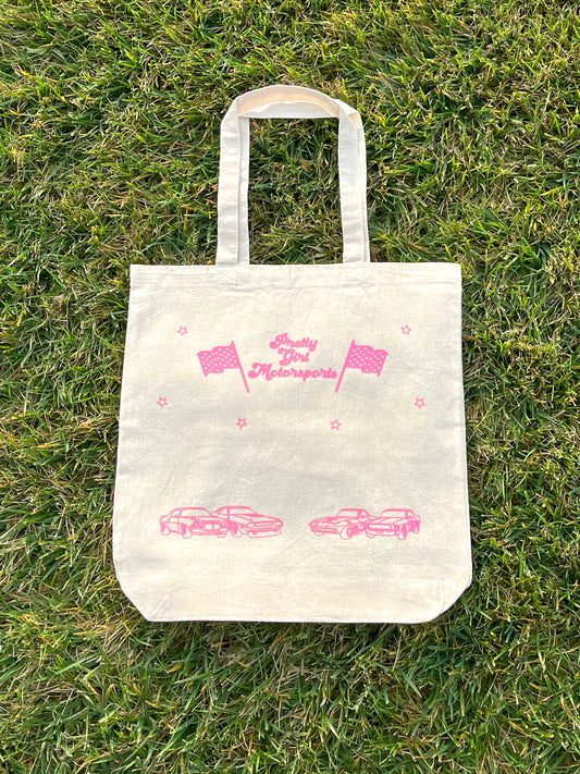 Pretty Girl Motorsports Tote Bag